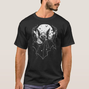 Creepy Cute Bat Pastel Goth Alternative Occult Go T-Shirt