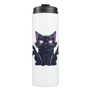 Creepy Cute Cat – Spider Legs & Heart Eyes Classic Thermal Tumbler