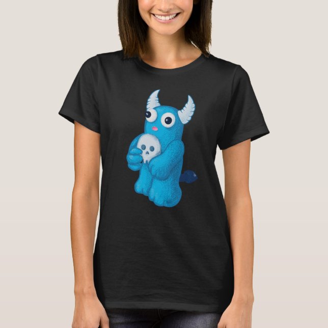 Creepy Cute Demon Kawaii Goth T-Shirt (Front)
