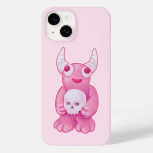 Creepy Cute Demon Pink Skull Pastel Goth Girl Case-Mate iPhone 14 Case
