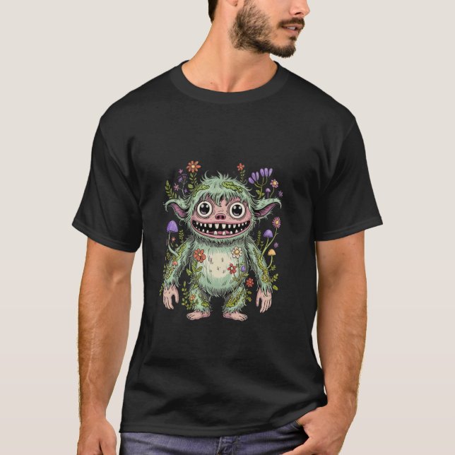 Creepy Cute Funny Fantasy Creature Monster Tees Ki (Front)