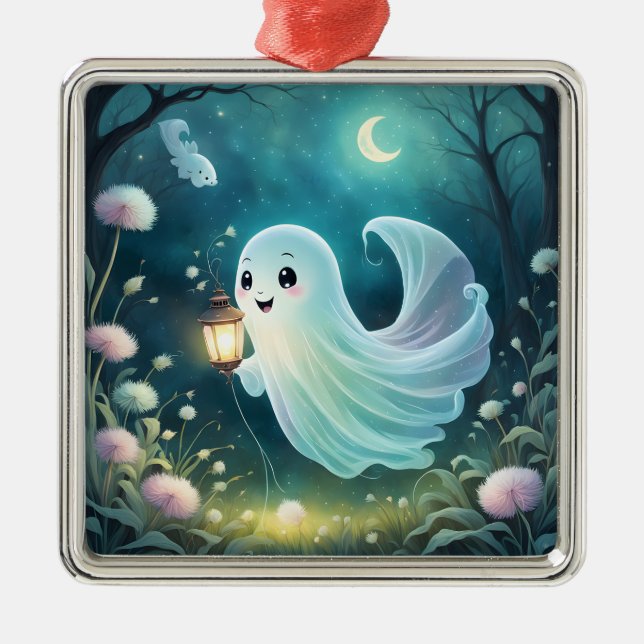 Creepy Cute Ghost Ornament (Front)