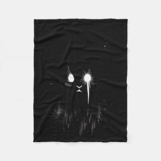 Creepy Cute Goth Bunny Horror Rabbit Sketch Alt Ng Fleece Blanket