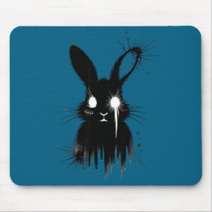 Creepy Cute Goth Bunny Horror Rabbit Sketch Alt Ng Mouse Mat