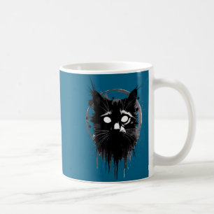 Creepy Cute Goth Cat Horror Kitty Sketch Alt Nge E Coffee Mug