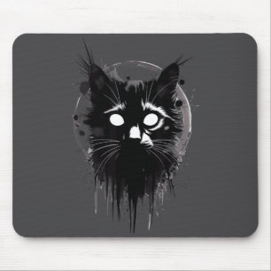 Creepy Cute Goth Cat Horror Kitty Sketch Alt Nge E Mouse Mat