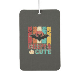 Creepy Cute Halloween Bat Retro Graphic Car Air Freshener