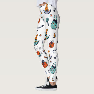 Creepy Cute Halloween Theme Leggings
