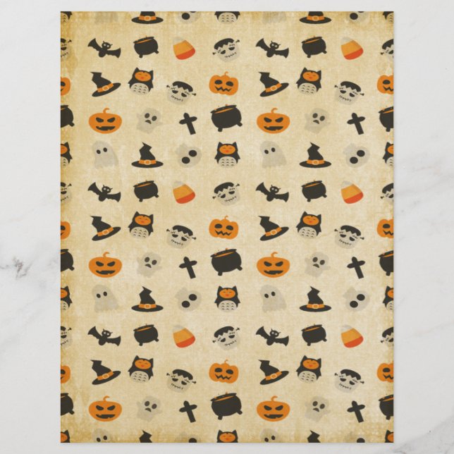 Creepy Cute Halloween Theme Pattern (Front)