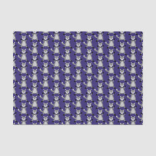 Creepy Cute Halloween Wolf Patterned Tissue Paper