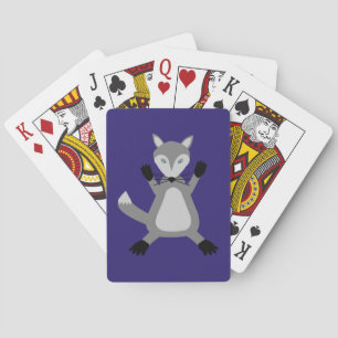 Creepy Cute Halloween Wolf Playing Cards