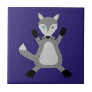 Creepy Cute Halloween Wolf Tile