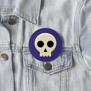 Creepy Cute Kawaii Goth Skull 7.5 Cm Round Badge