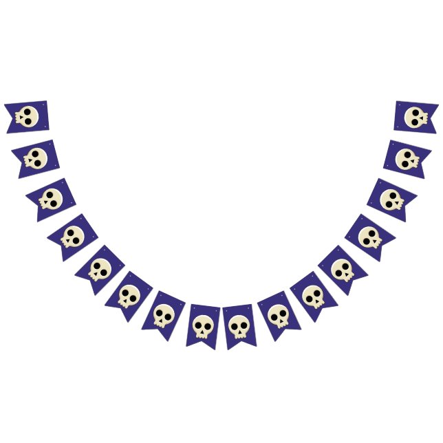 Creepy Cute Kawaii Goth Skull Bunting (All)