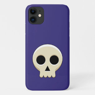 Creepy Cute Kawaii Goth Skull iPhone 11 Case