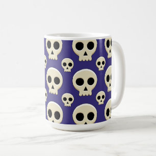 Creepy Cute Kawaii Goth Skull Coffee Mug
