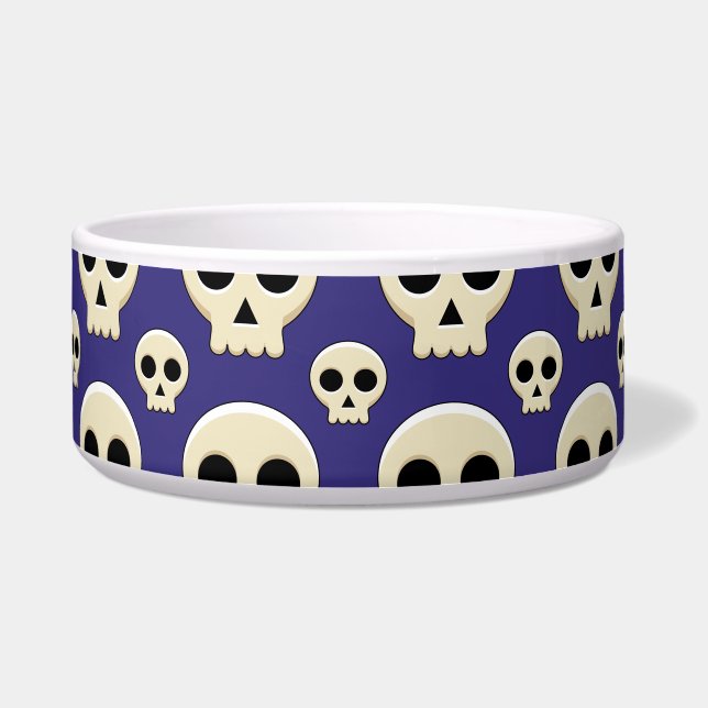 Creepy Cute Kawaii Goth Skull Pattern (Front)