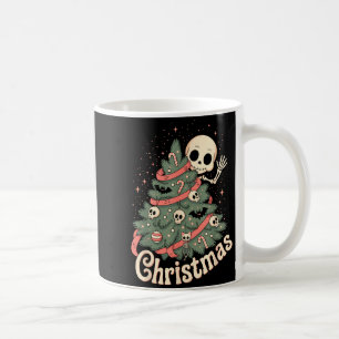 Creepy Cute Kawaii Skeleton Christmas Tree Skull B Coffee Mug