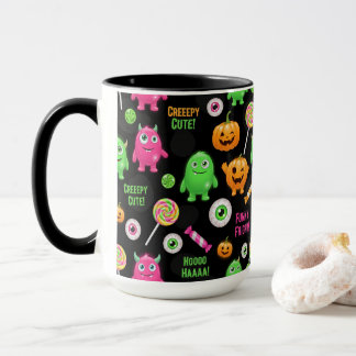 "Creepy Cute" Monsters and Halloween Fun Seamless  Mug
