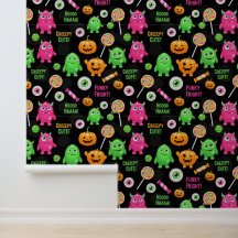 "Creepy Cute" Monsters and Halloween Fun Seamless 