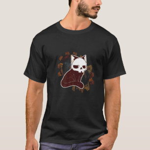 Creepy Cute Pastel Steam Punk Inkling Cat Gothic T-Shirt