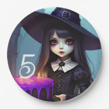 Creepy Cute, Purple Witch Birthday, Gothic Theme