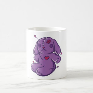 Creepy Cute Voodoo Bunny Doll Design Coffee Mug