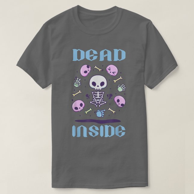 Creepy Dead inside Pastel Goth Soft Goth emo Evil  T-Shirt (Design Front)