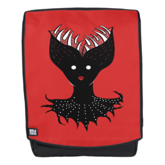 Creepy Demon Girl Dark Gothic Character With Teeth Backpack