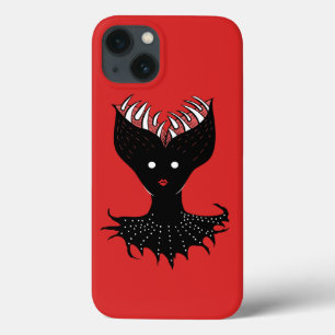 Creepy Demon Girl Dark Gothic Character With Teeth iPhone 13 Case