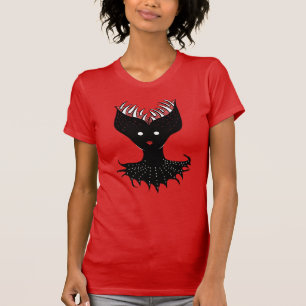 Creepy Demon Girl Dark Gothic Character With Teeth T-Shirt