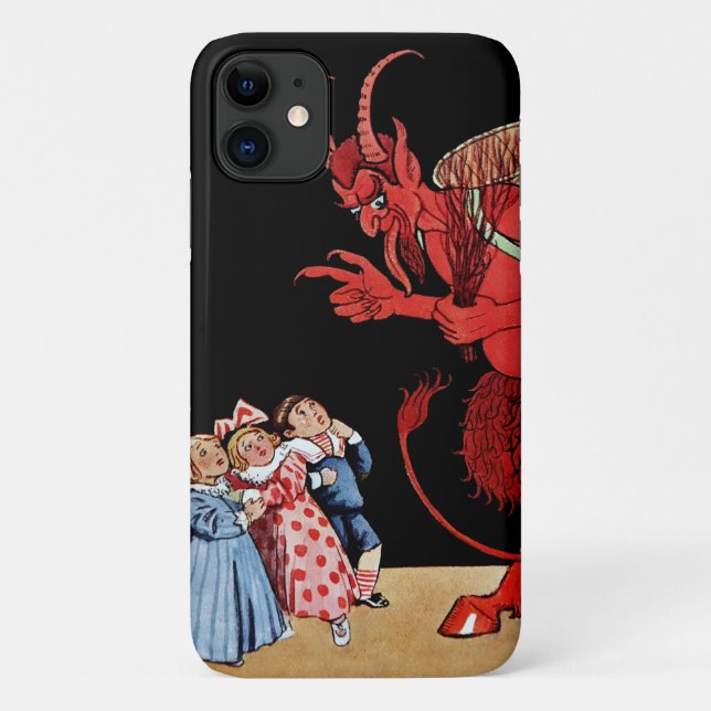 Creepy Devil Krampus Art Case-Mate iPhone Case (Back)