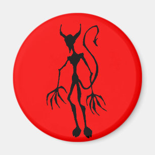 Creepy Devil Stick Figure Magnet