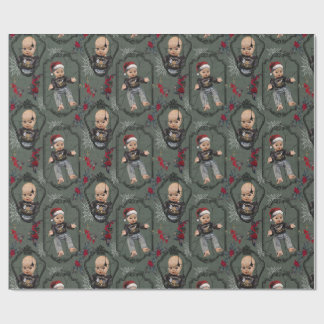 Creepy Doll Christmas Wrapping Paper