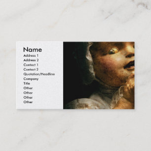 Creepy - Doll - Come play with me Business Card