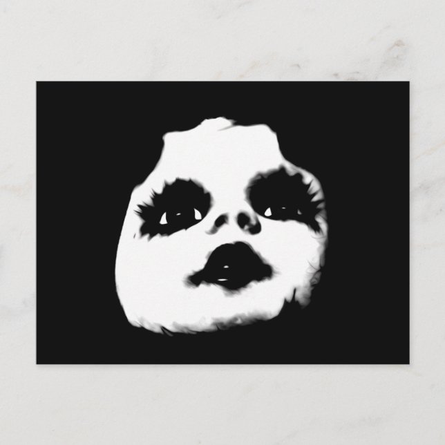 Creepy Doll Face COOL Postcard (Front)