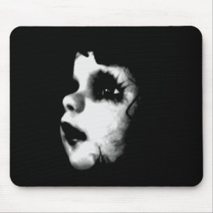 Creepy Doll Face Mouse Mat