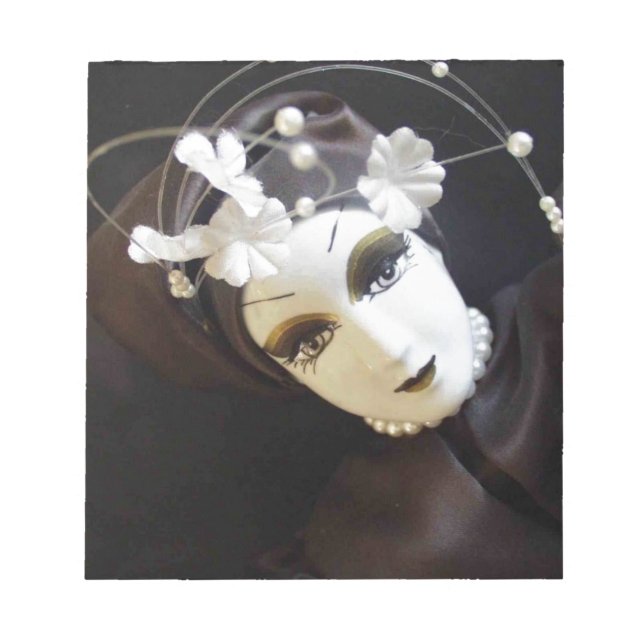 Creepy Doll Face Notepad (Front)