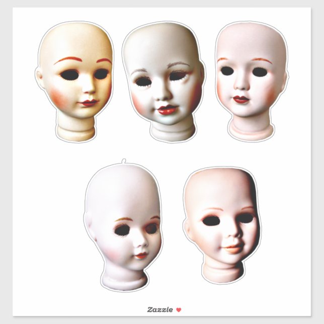 creepy doll heads old toys (Sheet)