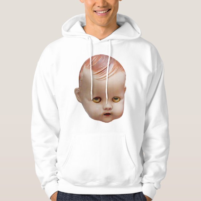 Creepy Doll's Head Hoodie (Front)