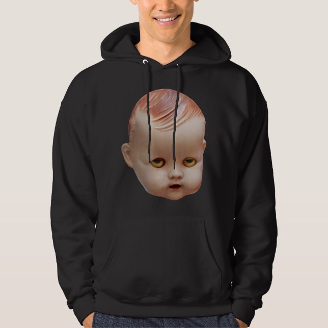Creepy Doll's Head Hoodie (Front)