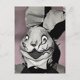 Creepy Easter Bunny Postcard