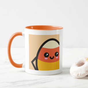 Creepy Egg Candy Corn - Halloween Add Your Name Mug