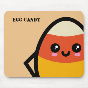 Creepy Egg Candy Corn - Halloween Mouse Mat