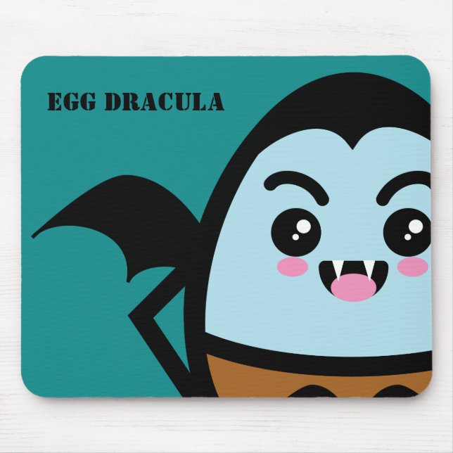 Creepy Egg Dracula - Halloween Mouse Mat (Front)