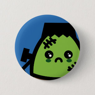 Creepy Egg Frankenstein - Halloween 6 Cm Round Badge