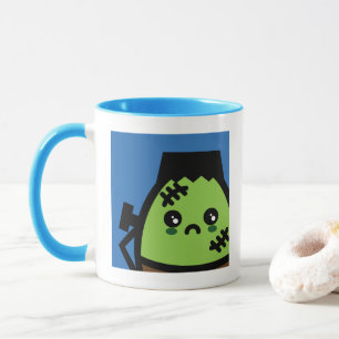 Creepy Egg Frankenstein Halloween Add your name Mug