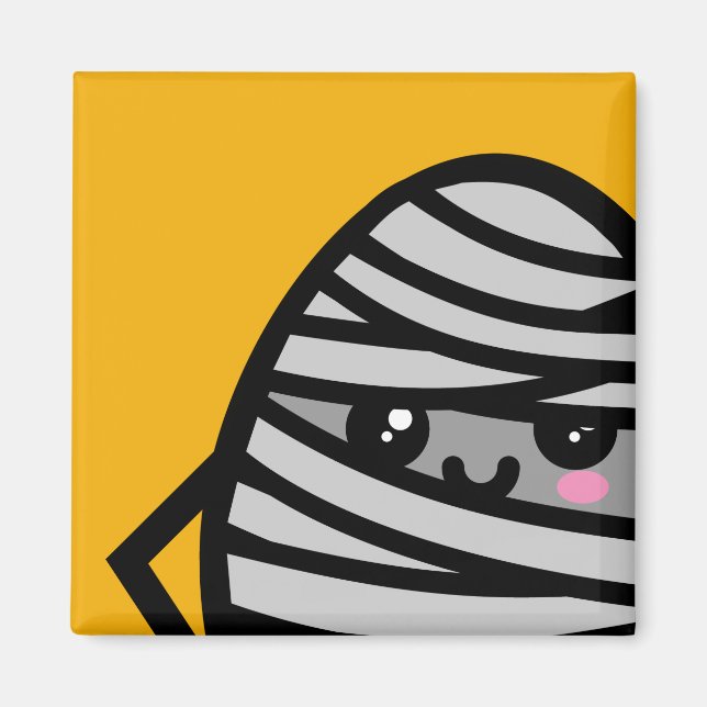 Creepy Egg Mummy - Halloween Magnet (Front)