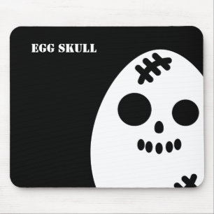 Creepy Egg Skull Halloween Add Your Name Mouse Mat