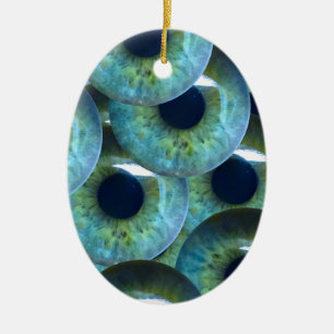 creepy eyeballs ceramic tree decoration